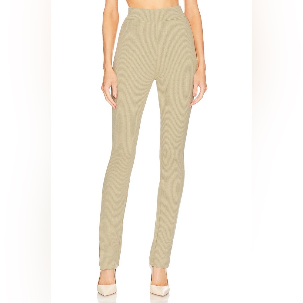 NWT WeWoreWhat Ribbed Flare Knit‎ Pant Oat S